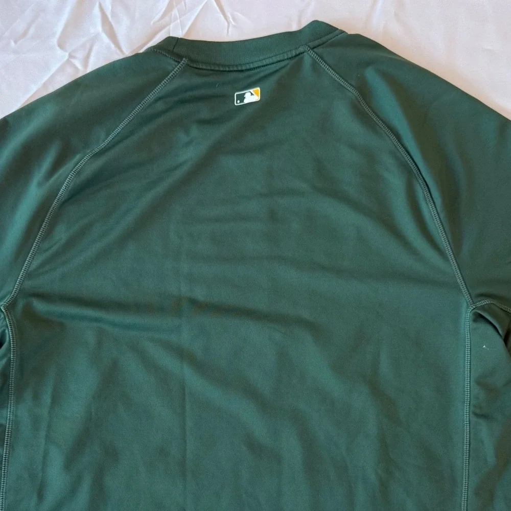 Nike Mens Oakland Athletics Dri-Fit Baseball Shirt XL Green MLB Sport Authentic